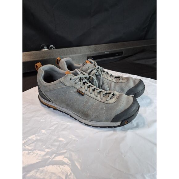 Oboz Bozeman Low Leather Hiking Shoes Charcoal Gray Men’s Size 12 main image 12